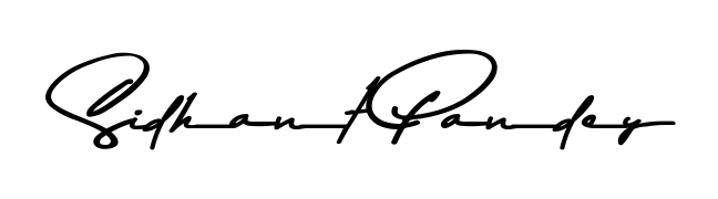 Get an exclusive digital autograph for Sidhant Pandey. The Asem Kandis PERSONAL USE typeface captures the charm of real penmanship on paper. Sidhant Pandey signature style 9 images and pictures png