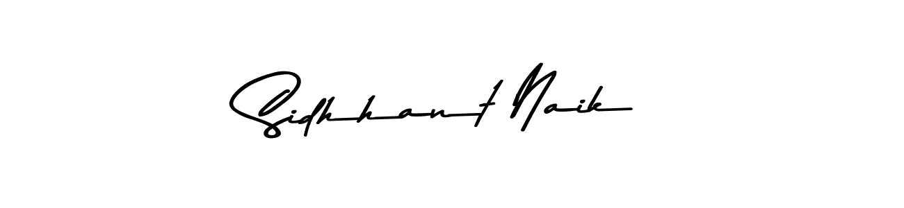 Design your own signature with our free online signature maker. With this signature software, you can create a handwritten (Asem Kandis PERSONAL USE) signature for name Sidhhant Naik. Sidhhant Naik signature style 9 images and pictures png