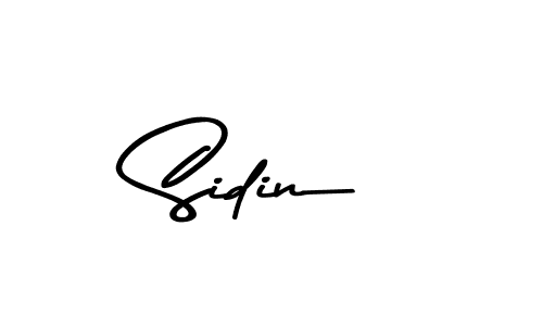 Make a beautiful signature design for name Sidin. With this signature (Asem Kandis PERSONAL USE) style, you can create a handwritten signature for free. Sidin signature style 9 images and pictures png