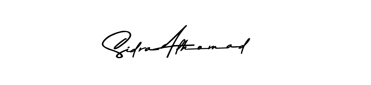 How to make Sidra Alhomad signature? Asem Kandis PERSONAL USE is a professional autograph style. Create handwritten signature for Sidra Alhomad name. Sidra Alhomad signature style 9 images and pictures png