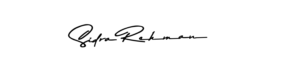 Create a beautiful signature design for name Sidra Rehman. With this signature (Asem Kandis PERSONAL USE) fonts, you can make a handwritten signature for free. Sidra Rehman signature style 9 images and pictures png