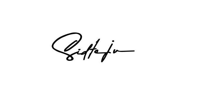 How to make Sidteju name signature. Use Asem Kandis PERSONAL USE style for creating short signs online. This is the latest handwritten sign. Sidteju signature style 9 images and pictures png