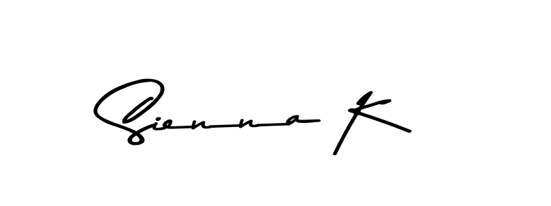 Create a beautiful signature design for name Sienna K. With this signature (Asem Kandis PERSONAL USE) fonts, you can make a handwritten signature for free. Sienna K signature style 9 images and pictures png