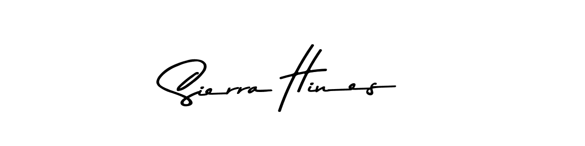 Make a beautiful signature design for name Sierra Hines. With this signature (Asem Kandis PERSONAL USE) style, you can create a handwritten signature for free. Sierra Hines signature style 9 images and pictures png