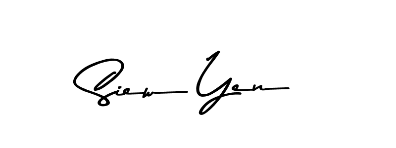 Design your own signature with our free online signature maker. With this signature software, you can create a handwritten (Asem Kandis PERSONAL USE) signature for name Siew Yen. Siew Yen signature style 9 images and pictures png