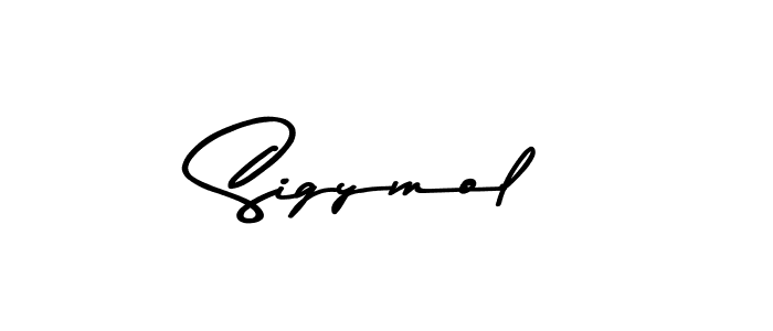 Use a signature maker to create a handwritten signature online. With this signature software, you can design (Asem Kandis PERSONAL USE) your own signature for name Sigymol. Sigymol signature style 9 images and pictures png
