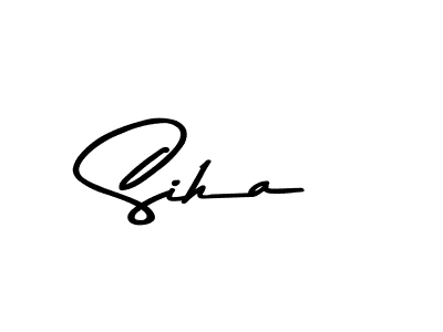You should practise on your own different ways (Asem Kandis PERSONAL USE) to write your name (Siha) in signature. don't let someone else do it for you. Siha signature style 9 images and pictures png