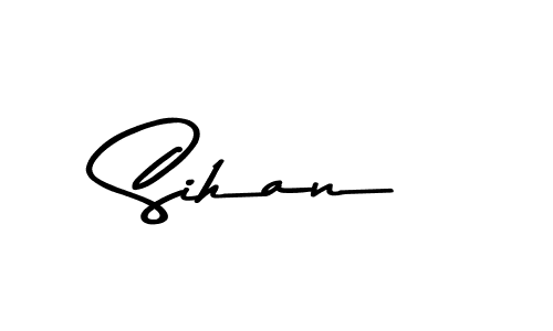 Design your own signature with our free online signature maker. With this signature software, you can create a handwritten (Asem Kandis PERSONAL USE) signature for name Sihan. Sihan signature style 9 images and pictures png
