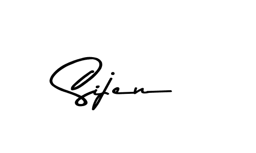 Sijen stylish signature style. Best Handwritten Sign (Asem Kandis PERSONAL USE) for my name. Handwritten Signature Collection Ideas for my name Sijen. Sijen signature style 9 images and pictures png