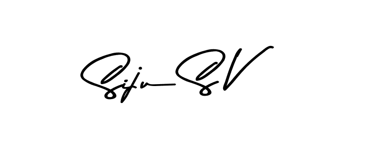 How to Draw Siju S V signature style? Asem Kandis PERSONAL USE is a latest design signature styles for name Siju S V. Siju S V signature style 9 images and pictures png