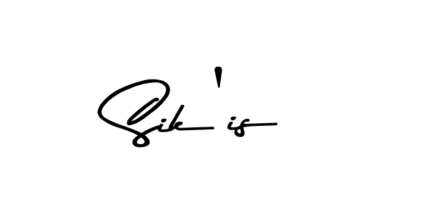 Similarly Asem Kandis PERSONAL USE is the best handwritten signature design. Signature creator online .You can use it as an online autograph creator for name Sik'is. Sik'is signature style 9 images and pictures png