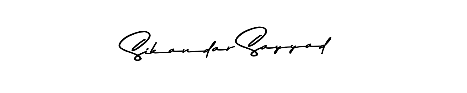 Sikandar Sayyad stylish signature style. Best Handwritten Sign (Asem Kandis PERSONAL USE) for my name. Handwritten Signature Collection Ideas for my name Sikandar Sayyad. Sikandar Sayyad signature style 9 images and pictures png