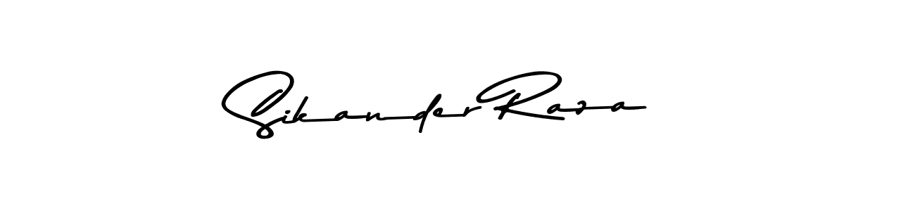 You should practise on your own different ways (Asem Kandis PERSONAL USE) to write your name (Sikander Raza) in signature. don't let someone else do it for you. Sikander Raza signature style 9 images and pictures png