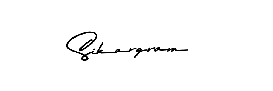 Design your own signature with our free online signature maker. With this signature software, you can create a handwritten (Asem Kandis PERSONAL USE) signature for name Sikargram. Sikargram signature style 9 images and pictures png