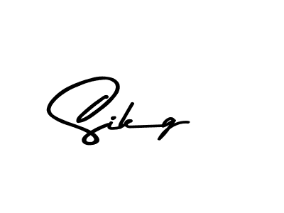 How to make Sikg signature? Asem Kandis PERSONAL USE is a professional autograph style. Create handwritten signature for Sikg name. Sikg signature style 9 images and pictures png