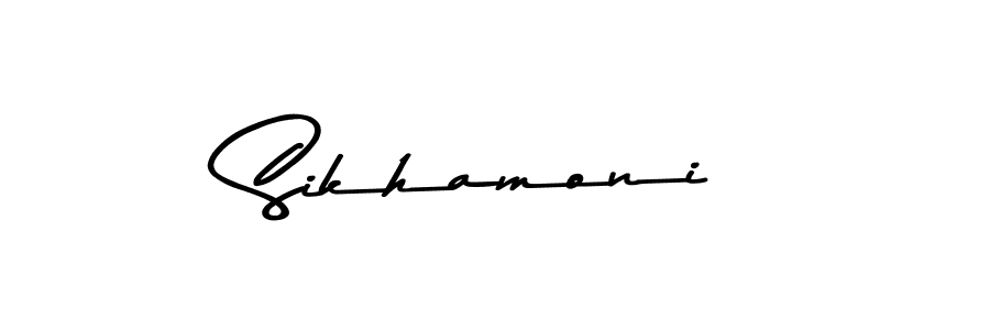 Design your own signature with our free online signature maker. With this signature software, you can create a handwritten (Asem Kandis PERSONAL USE) signature for name Sikhamoni. Sikhamoni signature style 9 images and pictures png