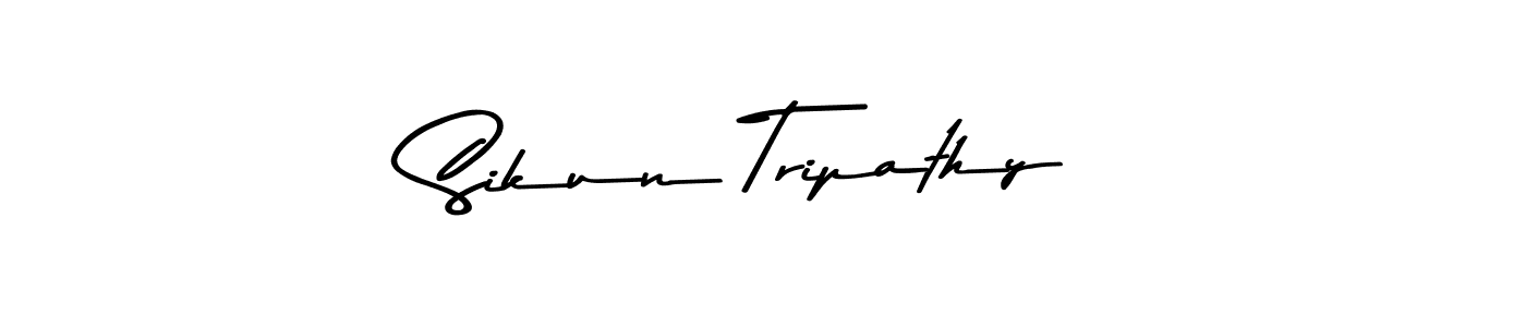 How to make Sikun Tripathy signature? Asem Kandis PERSONAL USE is a professional autograph style. Create handwritten signature for Sikun Tripathy name. Sikun Tripathy signature style 9 images and pictures png