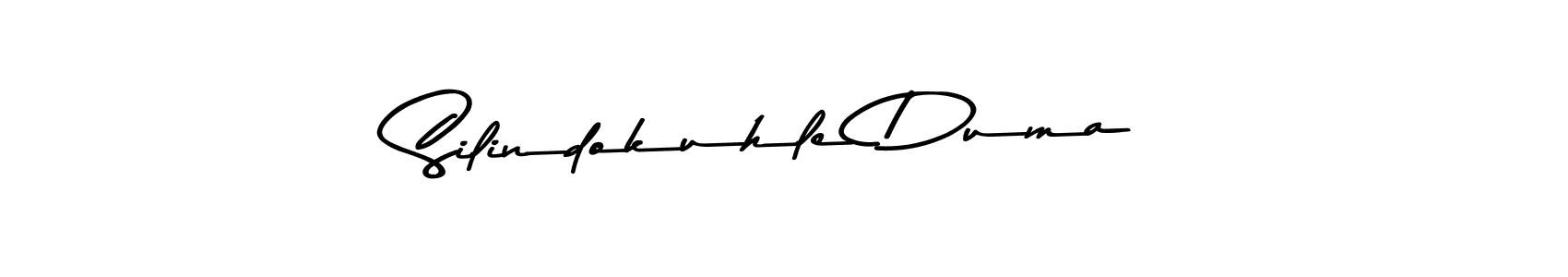 How to make Silindokuhle Duma name signature. Use Asem Kandis PERSONAL USE style for creating short signs online. This is the latest handwritten sign. Silindokuhle Duma signature style 9 images and pictures png