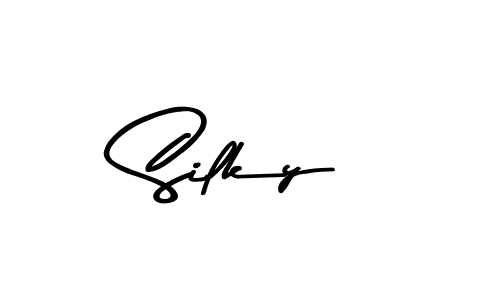 This is the best signature style for the Silky name. Also you like these signature font (Asem Kandis PERSONAL USE). Mix name signature. Silky signature style 9 images and pictures png