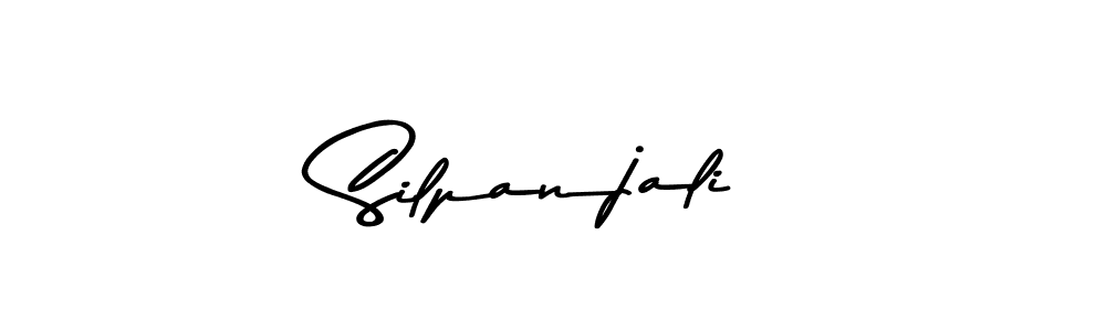 How to make Silpanjali name signature. Use Asem Kandis PERSONAL USE style for creating short signs online. This is the latest handwritten sign. Silpanjali signature style 9 images and pictures png