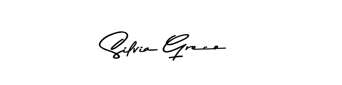 You should practise on your own different ways (Asem Kandis PERSONAL USE) to write your name (Silvia Greco) in signature. don't let someone else do it for you. Silvia Greco signature style 9 images and pictures png
