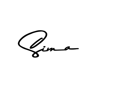 Design your own signature with our free online signature maker. With this signature software, you can create a handwritten (Asem Kandis PERSONAL USE) signature for name Sima. Sima signature style 9 images and pictures png