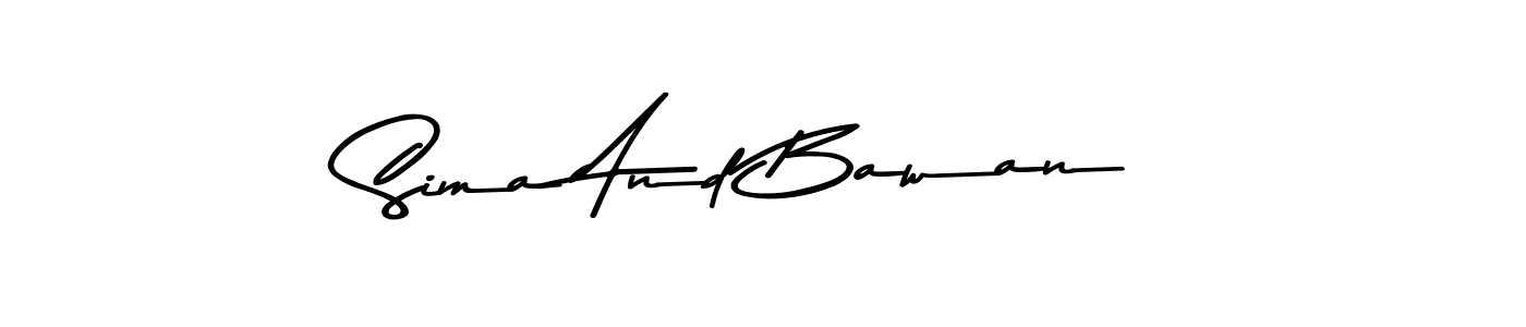 Use a signature maker to create a handwritten signature online. With this signature software, you can design (Asem Kandis PERSONAL USE) your own signature for name Sima And Bawan. Sima And Bawan signature style 9 images and pictures png