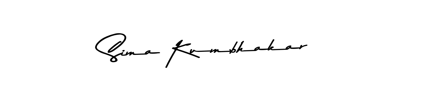 How to make Sima Kumbhakar signature? Asem Kandis PERSONAL USE is a professional autograph style. Create handwritten signature for Sima Kumbhakar name. Sima Kumbhakar signature style 9 images and pictures png