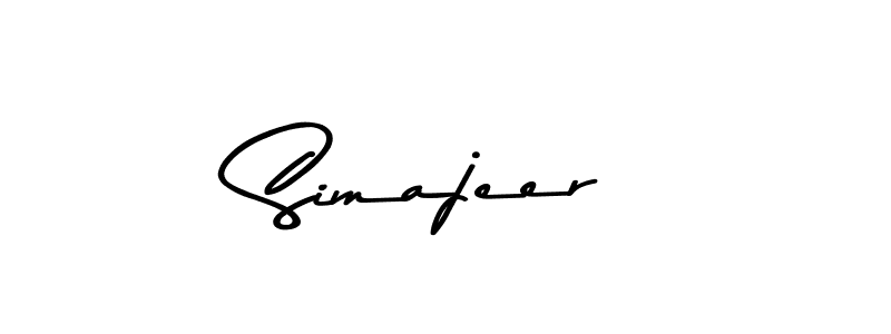 You should practise on your own different ways (Asem Kandis PERSONAL USE) to write your name (Simajeer) in signature. don't let someone else do it for you. Simajeer signature style 9 images and pictures png