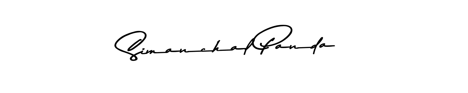 Create a beautiful signature design for name Simanchal Panda. With this signature (Asem Kandis PERSONAL USE) fonts, you can make a handwritten signature for free. Simanchal Panda signature style 9 images and pictures png