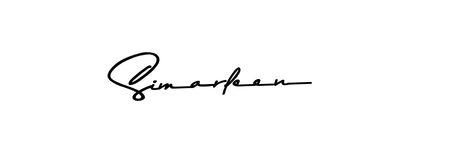 Simarleen stylish signature style. Best Handwritten Sign (Asem Kandis PERSONAL USE) for my name. Handwritten Signature Collection Ideas for my name Simarleen. Simarleen signature style 9 images and pictures png