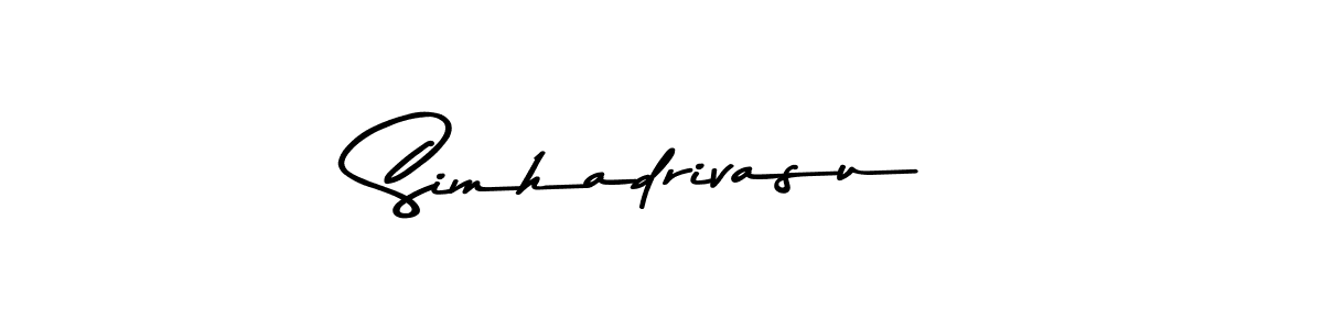 It looks lik you need a new signature style for name Simhadrivasu. Design unique handwritten (Asem Kandis PERSONAL USE) signature with our free signature maker in just a few clicks. Simhadrivasu signature style 9 images and pictures png