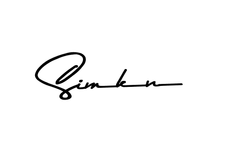 Simkn stylish signature style. Best Handwritten Sign (Asem Kandis PERSONAL USE) for my name. Handwritten Signature Collection Ideas for my name Simkn. Simkn signature style 9 images and pictures png