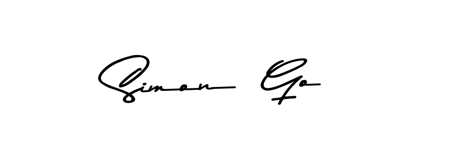 Use a signature maker to create a handwritten signature online. With this signature software, you can design (Asem Kandis PERSONAL USE) your own signature for name Simon  Go. Simon  Go signature style 9 images and pictures png