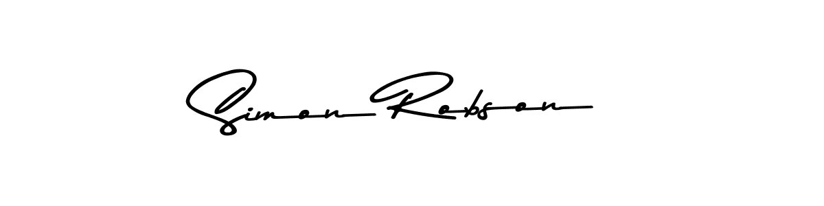 Design your own signature with our free online signature maker. With this signature software, you can create a handwritten (Asem Kandis PERSONAL USE) signature for name Simon Robson. Simon Robson signature style 9 images and pictures png