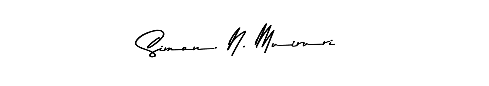 Make a beautiful signature design for name Simon. N. Muiruri. Use this online signature maker to create a handwritten signature for free. Simon. N. Muiruri signature style 9 images and pictures png