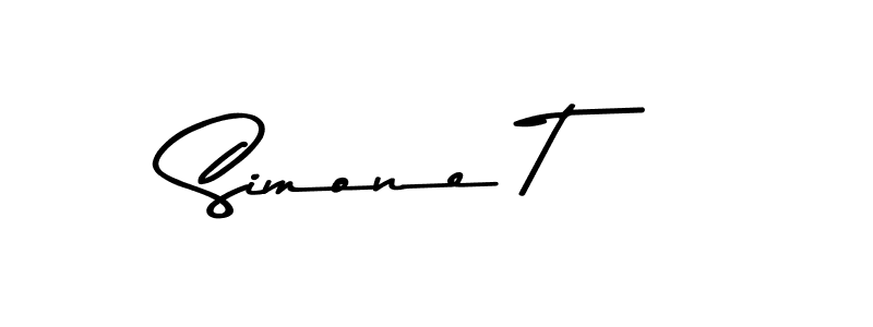 Simone T stylish signature style. Best Handwritten Sign (Asem Kandis PERSONAL USE) for my name. Handwritten Signature Collection Ideas for my name Simone T. Simone T signature style 9 images and pictures png