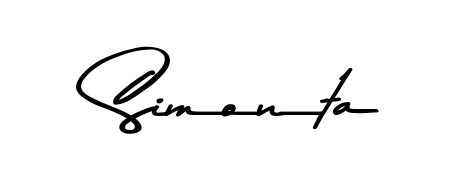 Elevate your brand with a stunning Simonta eSignature. The Asem Kandis PERSONAL USE style provides a balanced, flowing aesthetic for everyday signing. Simonta signature style 9 images and pictures png