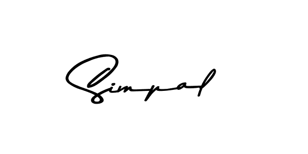 How to make Simpal name signature. Use Asem Kandis PERSONAL USE style for creating short signs online. This is the latest handwritten sign. Simpal signature style 9 images and pictures png