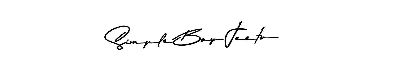 Design your own signature with our free online signature maker. With this signature software, you can create a handwritten (Asem Kandis PERSONAL USE) signature for name Simple Boy Jeetu. Simple Boy Jeetu signature style 9 images and pictures png