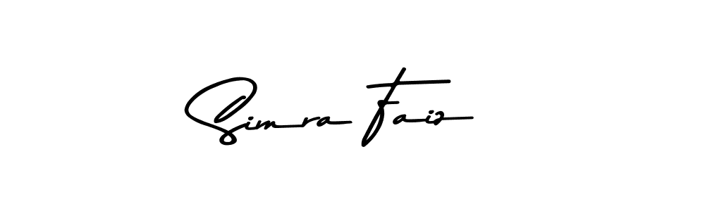 How to Draw Simra Faiz signature style? Asem Kandis PERSONAL USE is a latest design signature styles for name Simra Faiz. Simra Faiz signature style 9 images and pictures png