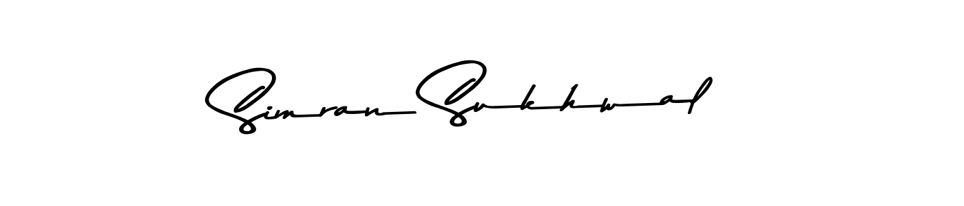 Simran Sukhwal stylish signature style. Best Handwritten Sign (Asem Kandis PERSONAL USE) for my name. Handwritten Signature Collection Ideas for my name Simran Sukhwal. Simran Sukhwal signature style 9 images and pictures png