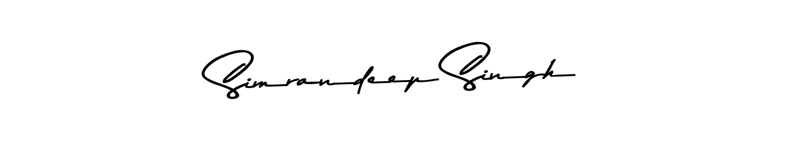 Asem Kandis PERSONAL USE is a professional signature style that is perfect for those who want to add a touch of class to their signature. It is also a great choice for those who want to make their signature more unique. Get Simrandeep Singh name to fancy signature for free. Simrandeep Singh signature style 9 images and pictures png
