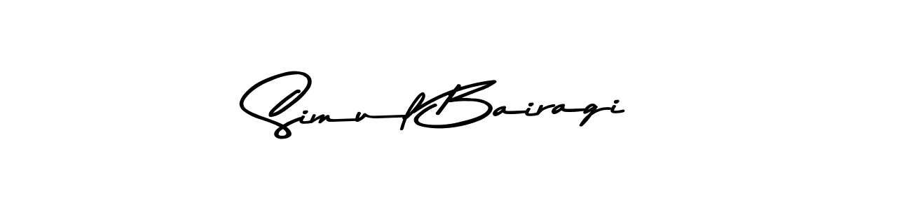 Use a signature maker to create a handwritten signature online. With this signature software, you can design (Asem Kandis PERSONAL USE) your own signature for name Simul Bairagi. Simul Bairagi signature style 9 images and pictures png