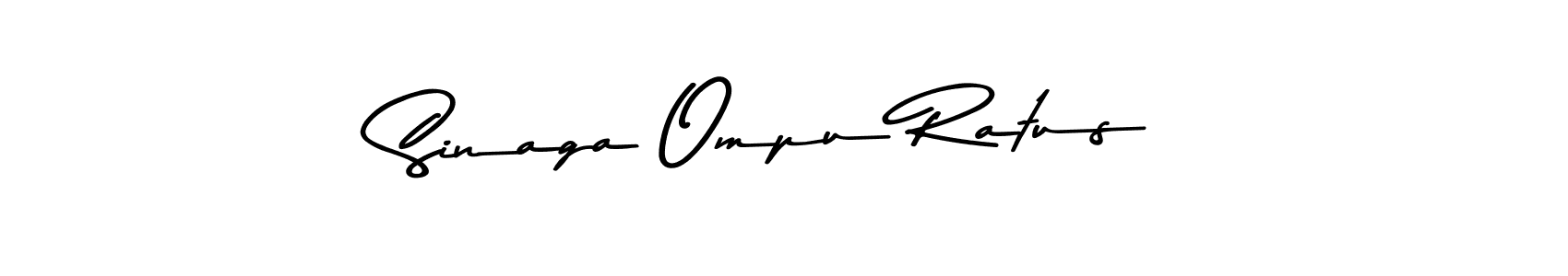 Create a beautiful signature design for name Sinaga Ompu Ratus. With this signature (Asem Kandis PERSONAL USE) fonts, you can make a handwritten signature for free. Sinaga Ompu Ratus signature style 9 images and pictures png