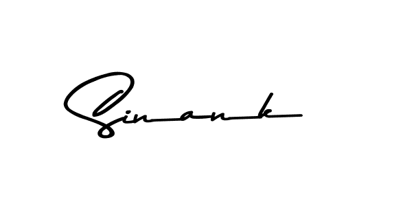 Use a signature maker to create a handwritten signature online. With this signature software, you can design (Asem Kandis PERSONAL USE) your own signature for name Sinank. Sinank signature style 9 images and pictures png