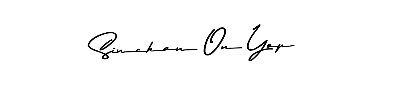 Use a signature maker to create a handwritten signature online. With this signature software, you can design (Asem Kandis PERSONAL USE) your own signature for name Sinchan On Yop. Sinchan On Yop signature style 9 images and pictures png