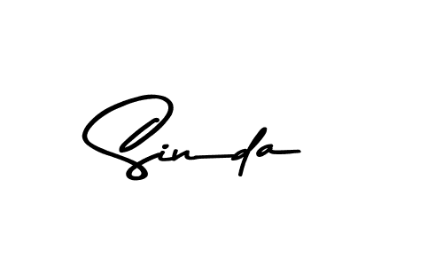 Use a signature maker to create a handwritten signature online. With this signature software, you can design (Asem Kandis PERSONAL USE) your own signature for name Sinda. Sinda signature style 9 images and pictures png
