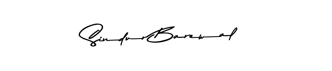 How to make Sindur Barewal name signature. Use Asem Kandis PERSONAL USE style for creating short signs online. This is the latest handwritten sign. Sindur Barewal signature style 9 images and pictures png