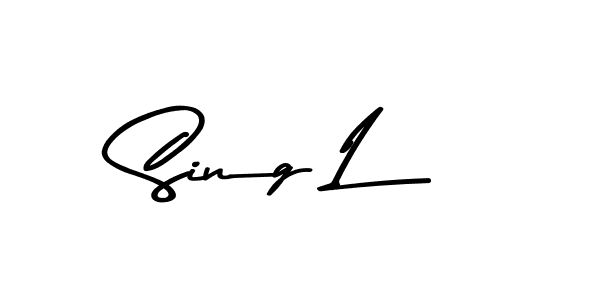 Sing L stylish signature style. Best Handwritten Sign (Asem Kandis PERSONAL USE) for my name. Handwritten Signature Collection Ideas for my name Sing L. Sing L signature style 9 images and pictures png